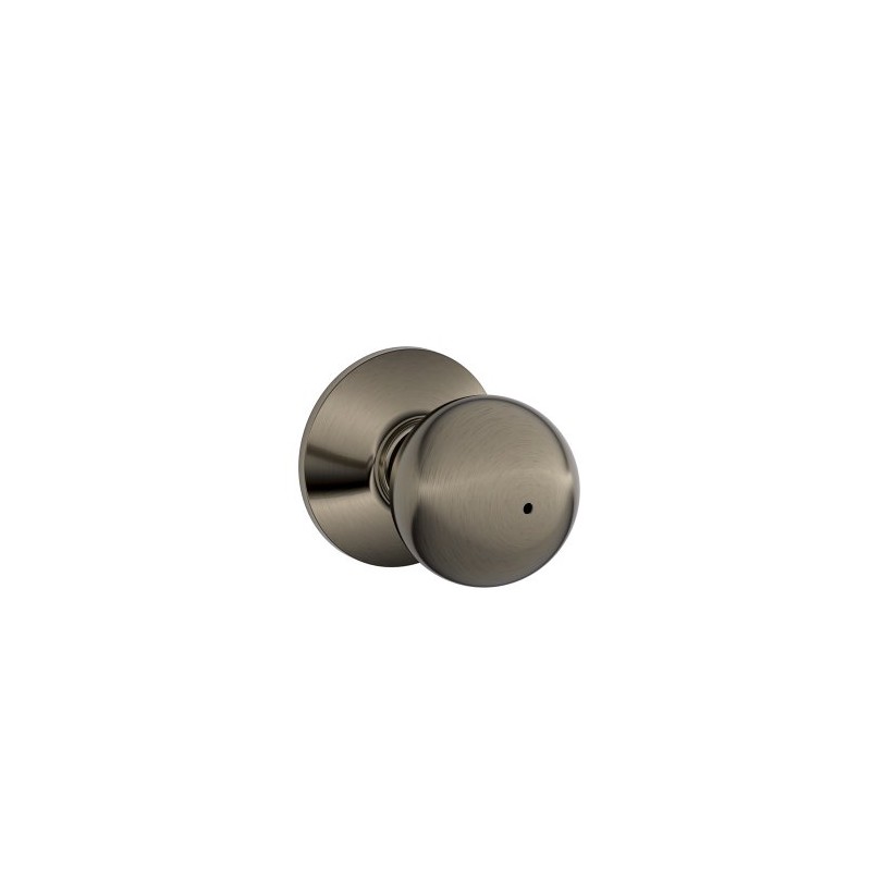 SCHLAGE F40ORB620 Orbit Privacy Knob, Antique Pewter