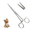 Pet Dog Ear/Nose Hair Puller Grooming Hemostat Locking Forceps Pliers,
