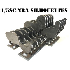 Magnum Target 1/5sc. 20pc NRA/IHMSA Small Bore Rifle Metallic Silhouette Knock-overs Targets