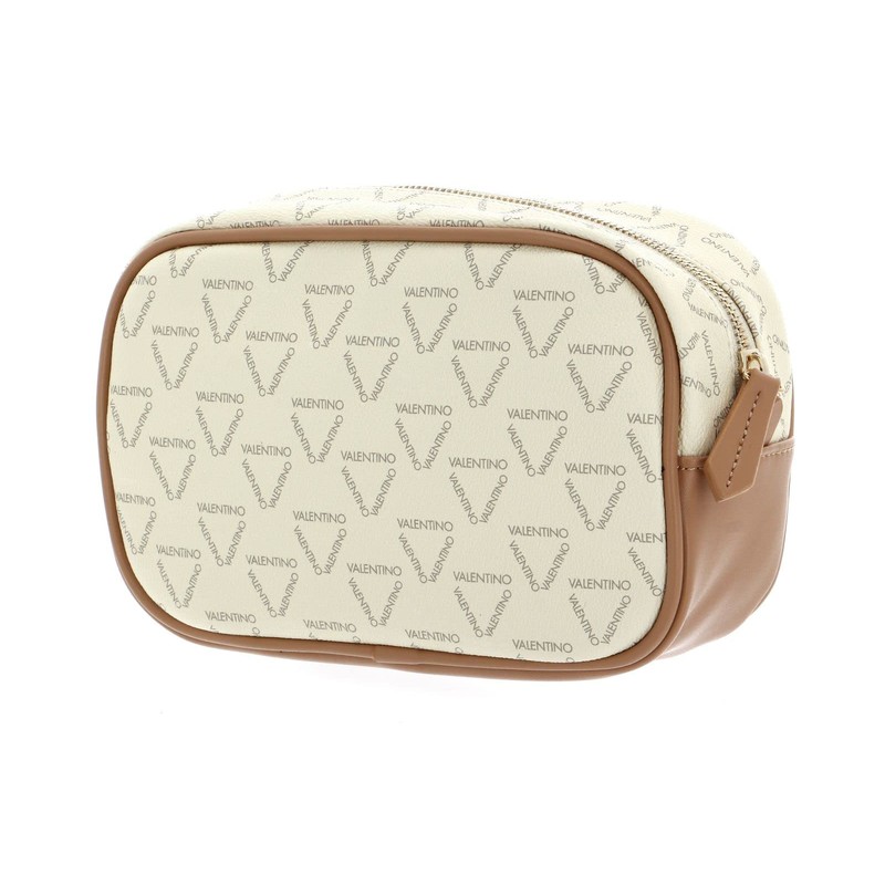 VALENTINO Liuto Toiletry Bag 23 cm, Ecru / Multi, Casual