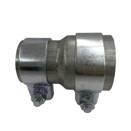 Pipe Reducer Exhaust Adapter Including 2 Mounting Clamps Broadband Clamp Reducing Connector Pipe Reducer Pipe Connector (Diameter 40 mm to Diameter 50 mm)