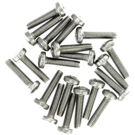 M3 (3mm x 16mm) Pozi Pan Thread Rolling Screw - Stainless Steel (A2) (Pack of 20)
