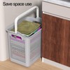 Taysisiter 35 L Plastic Laundry Hamper with Handle, Plastic Dirty