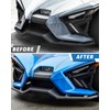 Front Wing Guards for Polaris Slingshot, Carbon Fiber Style Front