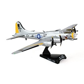 Daron Boeing B-17 Flying Fortress B-17G Die-Cast Model – 1:155 Scale WWII Heavy Bomber Replica with Display Stand, Highly Detailed, 5.75” Length x 8” Wingspan, Adult Collectible Ages 14+