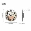 NOMEDOGYIM Eiffel Tower Wall Clock Battery Operated Angel Arrow Heart