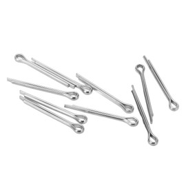 Rossijum 10 Pcs Motorcycle Disc Brake Padlock Pins, High Quality Stainless Steel Split Cotter Lock Pins, Stainless Steel Stopper Lock Pins for Bicycle Outdoor Activities