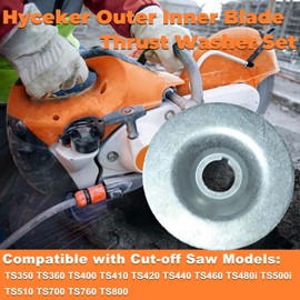 Hyceker Outer Inner Blade Thrust Washer Set for Stihl TS420 TS410 TS400 TS350 TS360 TS460 TS480i TS500i TS510 TS760 TS700 TS800 Concrete Cut-Off Saw Universal Fitment 103mm 4201 708 3014,4201 708 3004