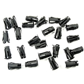 SFS Dodge Barrel Clips- Fits 7/32" Hole- 3/16" Stud- Emblem Trim etc- 20 clips- #014