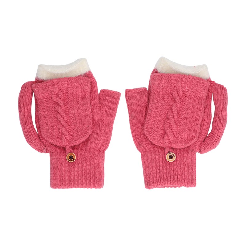 2 PCS USB Heated Gloves Double Sided Heating Knitted Gloves