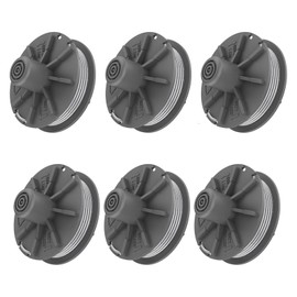 Grass trimmer thread spool 5307-20 suitable for Gardena Art 9805, 9806, 9807,9808, 9809, 9827, 8846, 8847, 8848, 9870, 9872, 9874 replacement thread spool diameter 1.6 mm/6.6 mm 6 Piece)