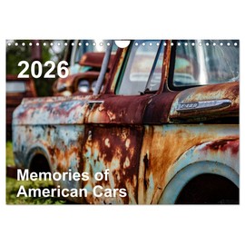 Memories of American Cars (Wandkalender 2026 DIN A4 quer), CALVENDO Monatskalender