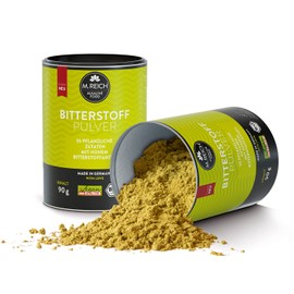 M. Reich BitterStoffPulver - Bitterstoffe Pulver mit 55 Pflanzlichen Bio-Zutaten - 90 g - Bitterstoffe ohne Alkohol - Vegan - Reicht für 3 Monate