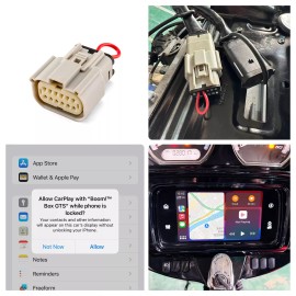SI Apple CarPlay Jumper Fit For 2019-2023 Harley Road Glide FLTR Street Glide FLHX