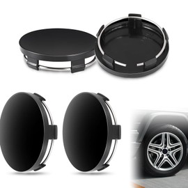 4 Pieces Hub Centre Caps 60mm,Universal Wheel Hub Caps,Replacement Wheel Center hub caps For Wide Compatible Various Models Car hub Centre Cover(Black)