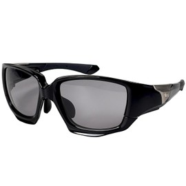 ZECK メンズサングラス アジアンフィット 大きめ BISON バイソン ライトカラー ケース＆マイクロバック・交換レンズ付き UVカット 紫外線対策 撥水コーティング