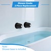 Metal Matte Black Shower Knob 2 Piece Replacement, Compatible with