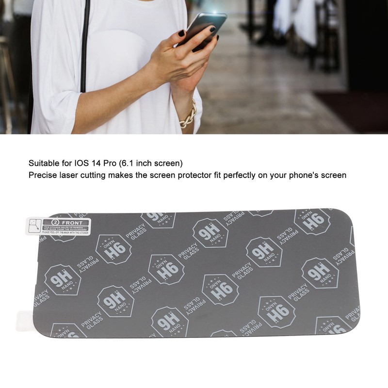 2PCS Screen Protector for IOS 14 Pro 6.1 Inch PET