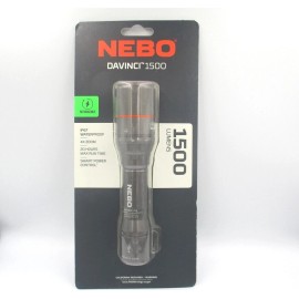 NEBO NEW NEBO NEB-FLT-0019 DAVINCI 1500 Rechargeable ALUMINUM Flashlight 1500 Lumens