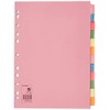 5 Star 330925 Office Subject Dividers Multipunched Manilla Card 12-Part