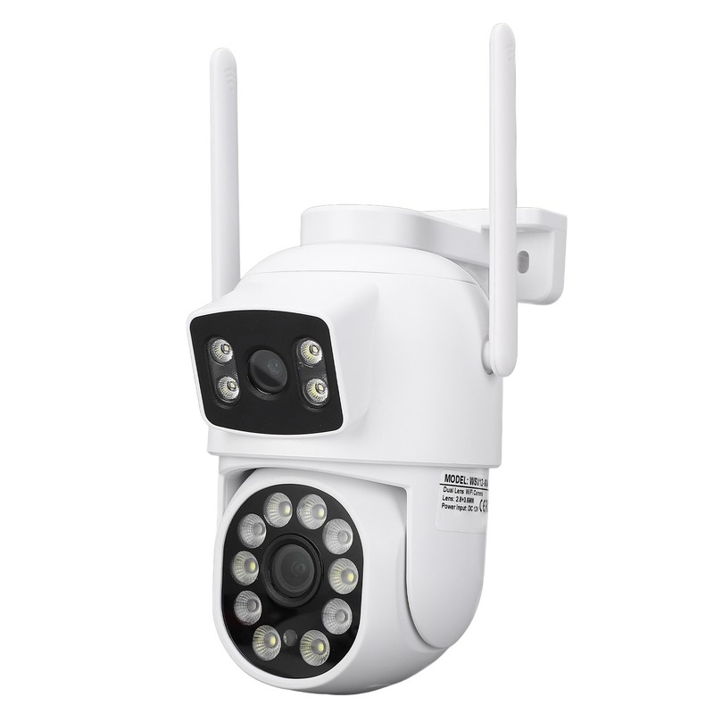Dual Lens Security Camera 360° Pan Tilt Wireless Surveillance Camera