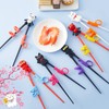 Nuanchu 6 Pairs Training Chopsticks for Beginners, Cute Tableware Reusable