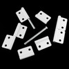 ITROLLE 4PCS White Lift Off Hinges Flag Hinges Detachable Hinges