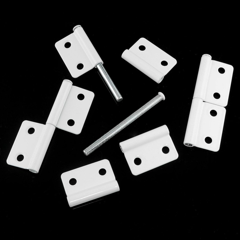 ITROLLE 4PCS White Lift Off Hinges Flag Hinges Detachable Hinges