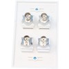RiteAV 4 Port BNC Female/Female HD-SDI Jack Wall Plate -