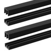 Landical 2 Sets 4FT Sliding Door Track for 1/8" Thick