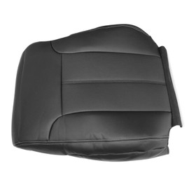 NLQR Front Driver Side Top Lean Back Replacement Microfiber Leather Seat Cover Charcoal Black Compatible with Ford F250 F350 F450 F550 Lariat 2011 2012 2013 2014 2015 2016