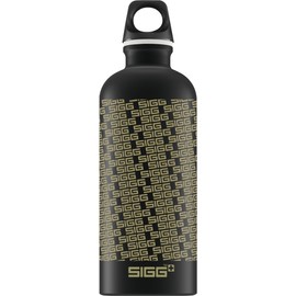 Sigg Trinkflasche Logo Repeat, Schwarz/Gold, 600 ml