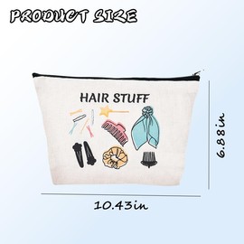 Sisadodo Hair Accessories Storage Bag for Handbags Suitcase Hair Scrunchie Tie Hairclip Zip Lock Organiser Bag for Women Girls Multifunctional Portable Waterproof Zipper Travel Bag for Hairs Tools