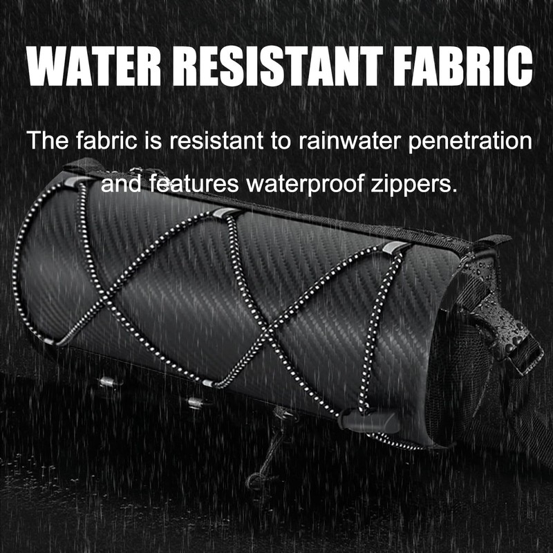 Bike Handlebar Bag, Water-Resistant & Large Capacity Small Front Storage