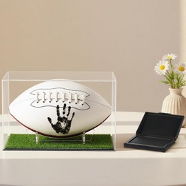 Football Newborn Footprint Kit with Ink Pad Baby Hand and Footprint Kit for Newborn Memory Rookie of the Year First Birthday Baby Shower Gifts