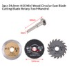 Circular Saw Blade, 3 Pcs 54.8mm HSS Mini Cutting Blade