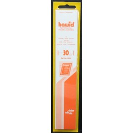 Hawid 25 210x30mm stamp mount strips. Clear.