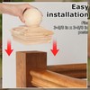 8 Pcs 4 x 4 Inch Wood Post Caps, Cedar