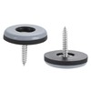 sourcing map 25mm Furniture Feet Slider Glides Screw-in Chair Leg