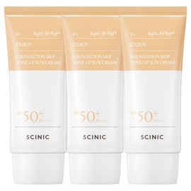 Scynic SCINIC Moisture Tone-Up Foundation Keep Sun Cream SPF+ PA++++, 50g, 3 pieces / 싸이닉 수분 톤업 파데스킵 선크림 SPF+ PA++++, 50g, 3개