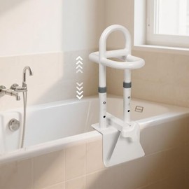 YEEGO DIRECT Bathtub Safety Rail, Height Adjustable Shower Bathtub Grab Bars for Seniors, Innovative Triple Grip Bathtub Handles for Seniors, Waterproof Frame, 300 LBS Weight