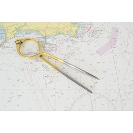 Meridian Zero Brass Single Handed 8 Inch Divider with Stainless Steel Tips