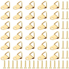 Pack of 50 Picture Hangers with 50 Screws, Picture Hooks for Nailing, Picture Frame Sorting Hooks, Hanging, Picture Frame Hooks Kit Picture Frame Hanger for Home, Office, Photo Picture, Painting,
