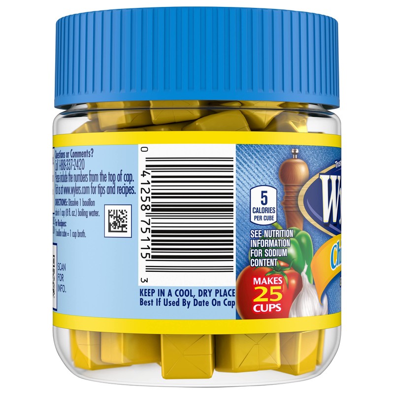 Wyler's Instant Bouillon, Chicken Cubes, 3.25 Ounce (Pack of 8)