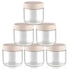 6 Pcs 300ml/10oz Glass Jars Wide Mouth Glass Food Storage
