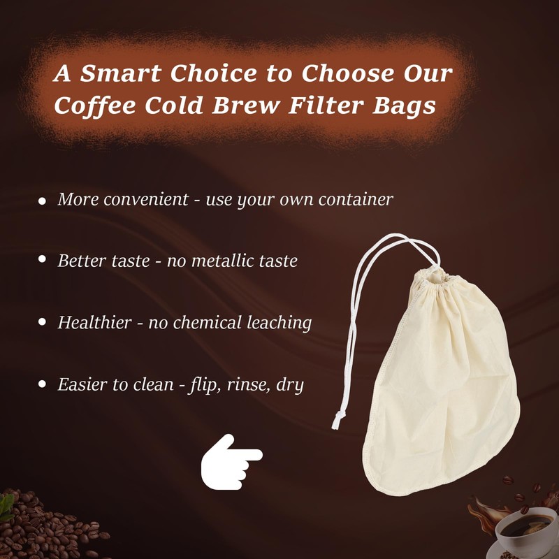 PalpitateC Cold Brew Coffee Filter Bag Compatible with Toddy Systems,