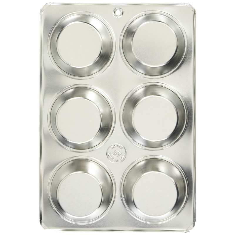 FK Tin Muffin Mold #100 Cup with 6 Silver