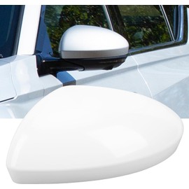 Bediffer 2019-2022 Cubierta de Espejo Blanca Duradera sin Pintar Tapa Protectora Fuerte para Reemplazo de Espejo Lateral Retrovisor de Puerta para Conductores Material ABS (Izquierdo
