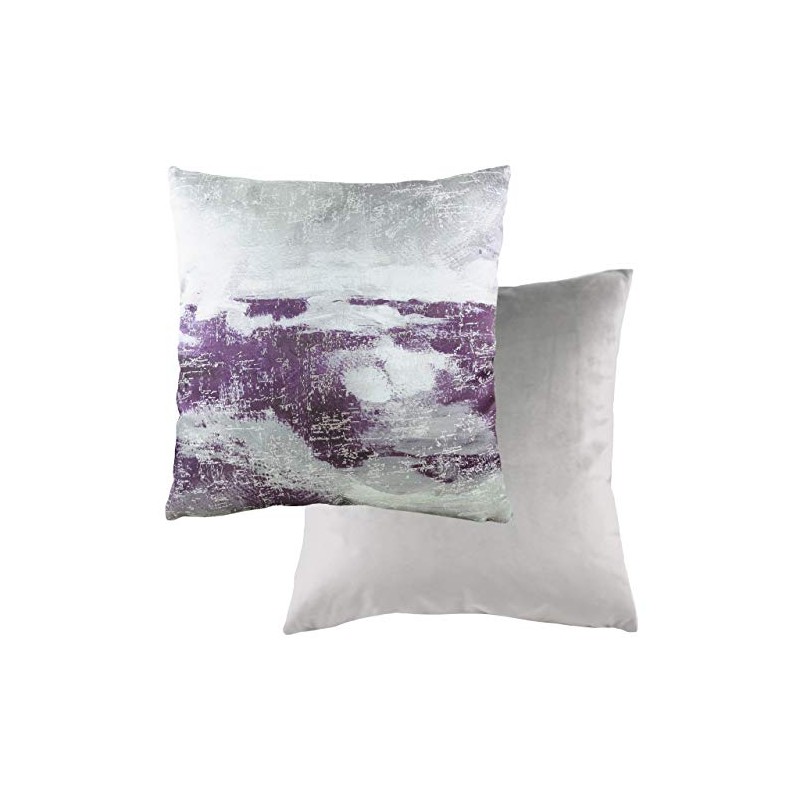 Evans Lichfield Landscape Cushion Cover, Steel/Purple, 43 x 43cm
