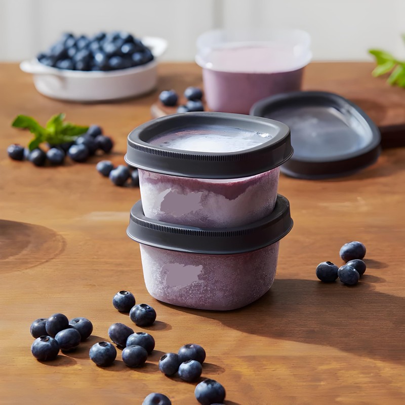 Bexter Pack of 3 Freezer Jars 8 oz (Half Pint